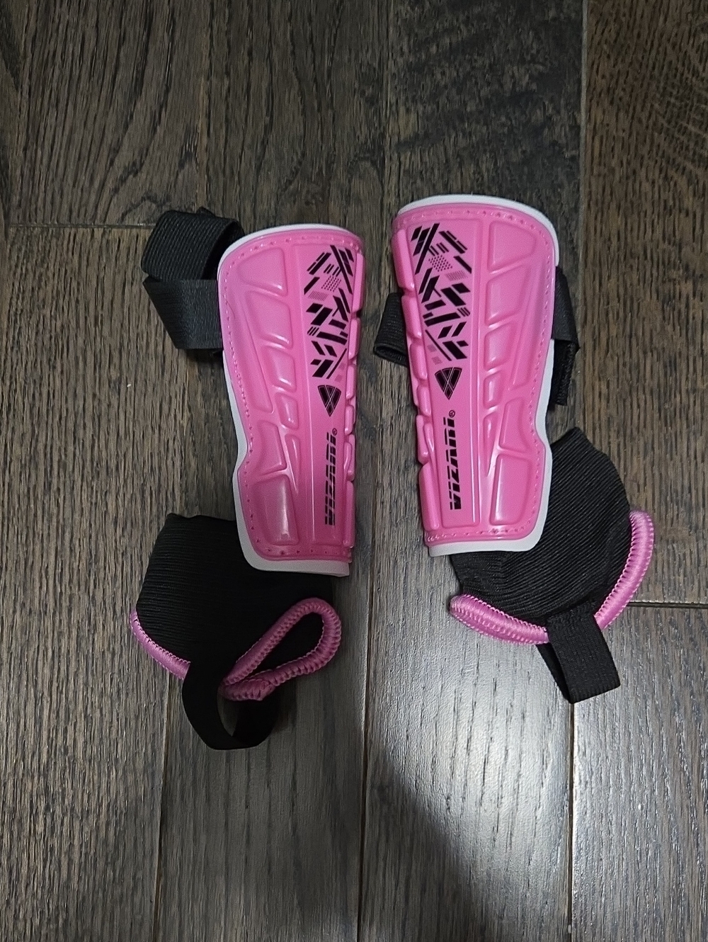 Kids Pink Shin Guards with Ankle Support